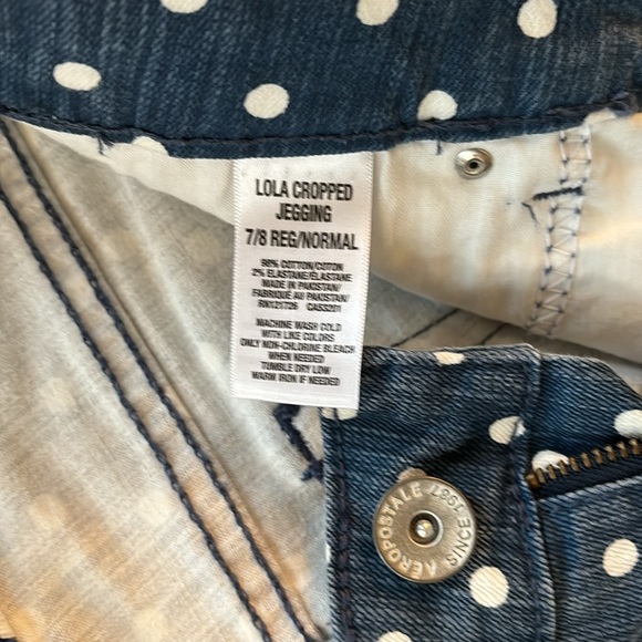 Aeropostale cropped jeans with polkadots - Picture 4 of 8